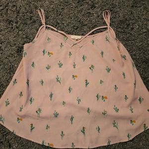 Cactus Print tank top